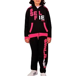 Kids Girls Boys #Selfie Tracksuit Hooded Hoodie