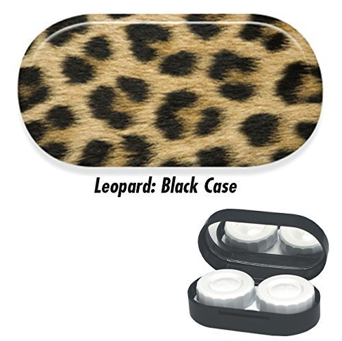 Contact Lens Cases - Leopard: Black Case by Optigear