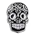 Three Keys Jewelry Stainless steel Black Brass Men's Skull Cufflinks