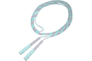 LIOOBO Adjustable Jump Rope Soft Beaded Skipping Rope for Fitness Training Lightweight Cardio Exercise