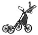 CaddyTek One-Click Folding 4 Wheel Version 3 Golf Push Cart, Dark Grey