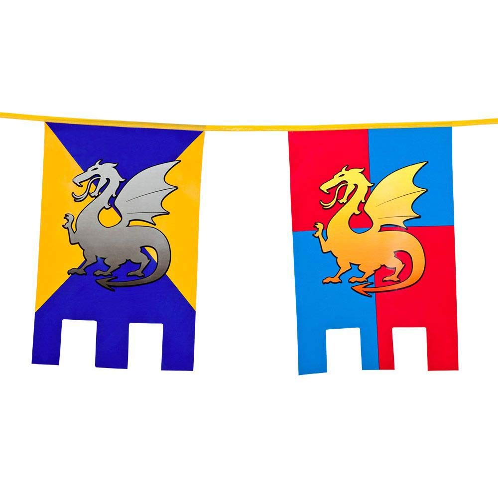 Knights & Dragon Flag Banner