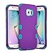 ULAK Galaxy S6 Edge Case, 3 in 1 Shield Shock Absorbing Case with Hybrid Cover Soft Silicone + Hard PC Material Design for Samsung Galaxy S6 Edge (5.1