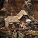 Department 56 Snow Village Halloween Rickety Railroad Station Lit Building, 8 Inch, Multicolor