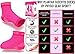 Physix Gear Sport Plantar Fasciitis Socks with Arch Support for Men & Women - Ankle Compression Sleeve, Toeless Compression Socks Foot Pain Relief, Ankle Swelling - Better than Night Splint, Pink L/XL