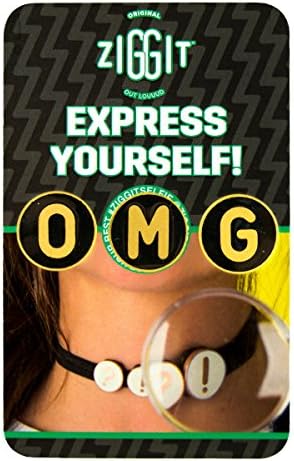 Ziggit - OMG - Gold &amp; Black - Set of 3 - For Clothes/Shoelaces/Chokers/Bras/Bikinis/Headbands/Belt Loops/Anything Else You Can Think Of!