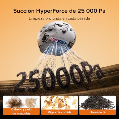 Qrevo Edge 2 Robot Aspirador Succión Extrema de 25000 Pa, Blanco