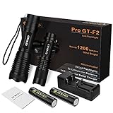 GT ROAD Bright Tactical Led Torch Flashlight Cree XML T6 Torch Flashlights Zoomable Ajustable Focus