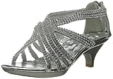 Forever Link Angel 41K Little Girls Rhinestone Heel Platform Dress Sandals