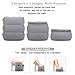 NIUMI Inflatable Travel Foot Rest Pillow | Kids Airplane Bed | 2-Pack Available | Adjustable Height Leg Pillow | Make a Flat Bed for Baby Kids, Toddlers | Great for Airplane, Train, car (Grey-1 Pack)