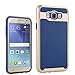 Aobiny Hard Bumper Hybrid Soft Rubber Skin Cell Phone Case Mobile Cover For Samsung Galaxy J7 2015 (Navy)