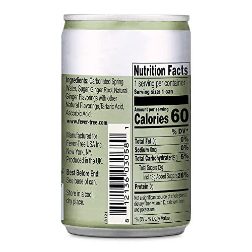 Fever Tree Ginger Beer Premium Quality Mixer Refreshing Beverage