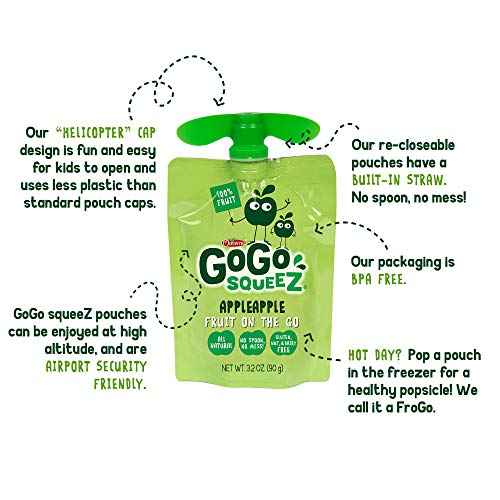 image for GoGo squeeZ Applesauce on the Go, Variety Pack (Apple Apple/Apple Bana