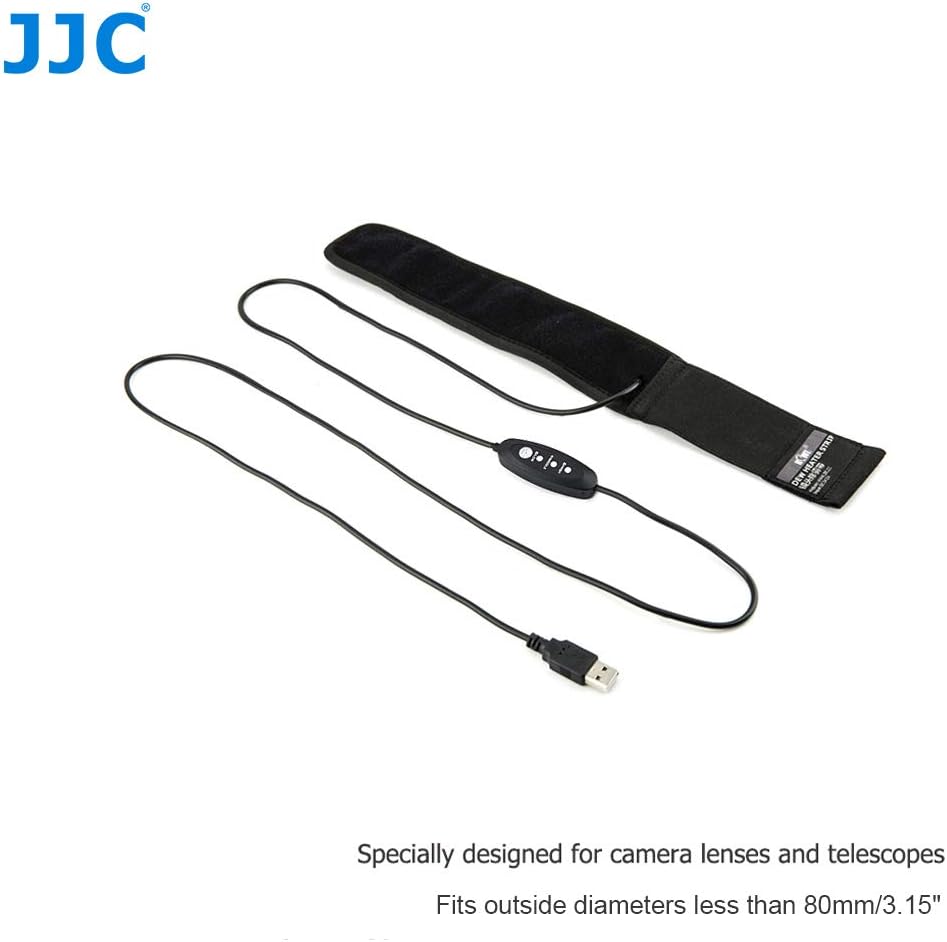 KIWIFOTOS USB Lens Dew Heater Warmer Strip with Temperature Regulator Condensation Prevention for Camera DSLR Lens Telescopes Eyepieces Heating - Image 3