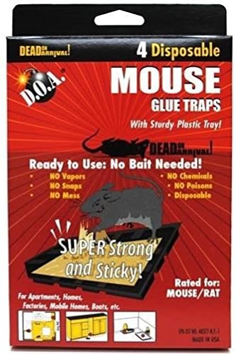 Comixpro Lot Of 4 Mice Mouse Sticky Glue Traps Trays