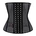FIRM ABS Women's Waist Trainer Cincher Tummy Slimmer Breathable Shapewear Girdle LongTorso,Black1,Small