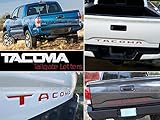Toyota Tacoma 2016 2017 Rear Tailgate Letter Insert Not Decals - Red