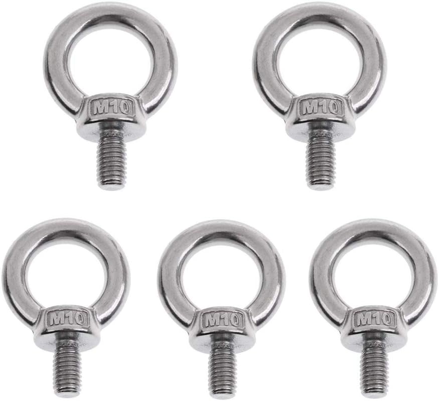 VOANZO Lifting Ring Eye Bolt M10 Marine Weight Lift Stainless Steel