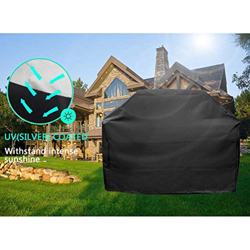 Samhe Grill Cover, 32-Inch Waterproof UV Resistant Heavy Duty BBQ Gas Grill Cover for Nexgrill Brinkmann Weber Char-Broil and More