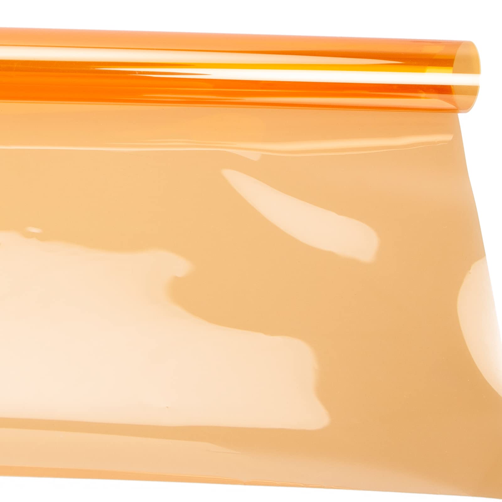 Orange Lighting Gel Filter Transparent Color Correction 1/2 CTO Coloured Lighting Sheet Craft for 800W Red Head Light Strobe Spotlight Flash Photography Photo Studio Wratten Filter, 50x40cm