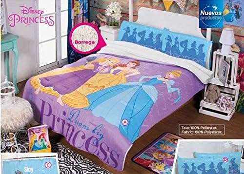 Disney Princesas Dream Fuzzy Fleece Blanket Twin/Full/Queen Size