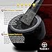 Black Granite Mortar and Pestle Set, with Anti-Scratch Padding, in Protective Packaging (5.2 Inch, 6 Lbs, Polished, Black, Extras)