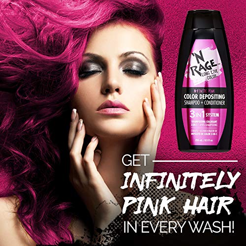 N Rage Color Depositing Shampoo + Conditioner 3 in 1 System (NFinite Pink) Pricepulse