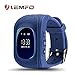 LEMFO Q50 Smart Watch GPS Smartwatch Phone Anti Lost SOS Call Children Finder Fitness Tracker WristWatch Bracelet Parents Control for iOS Android (Blue)