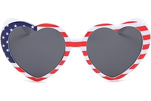 JOVAKIT Kids Polarized Heart Shaped Sunglasses for Girls Age 3-18, Fashion Lovely Rave Party Sun Glasses UV Protection