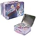 Disney Lunch Box Tin Beauty Set Includes: Nail Polish, Lip Balm, Eye Shadow, Lip Gloss, Toe Spacer, Applicator, Nail File and a Brush (Frozen)