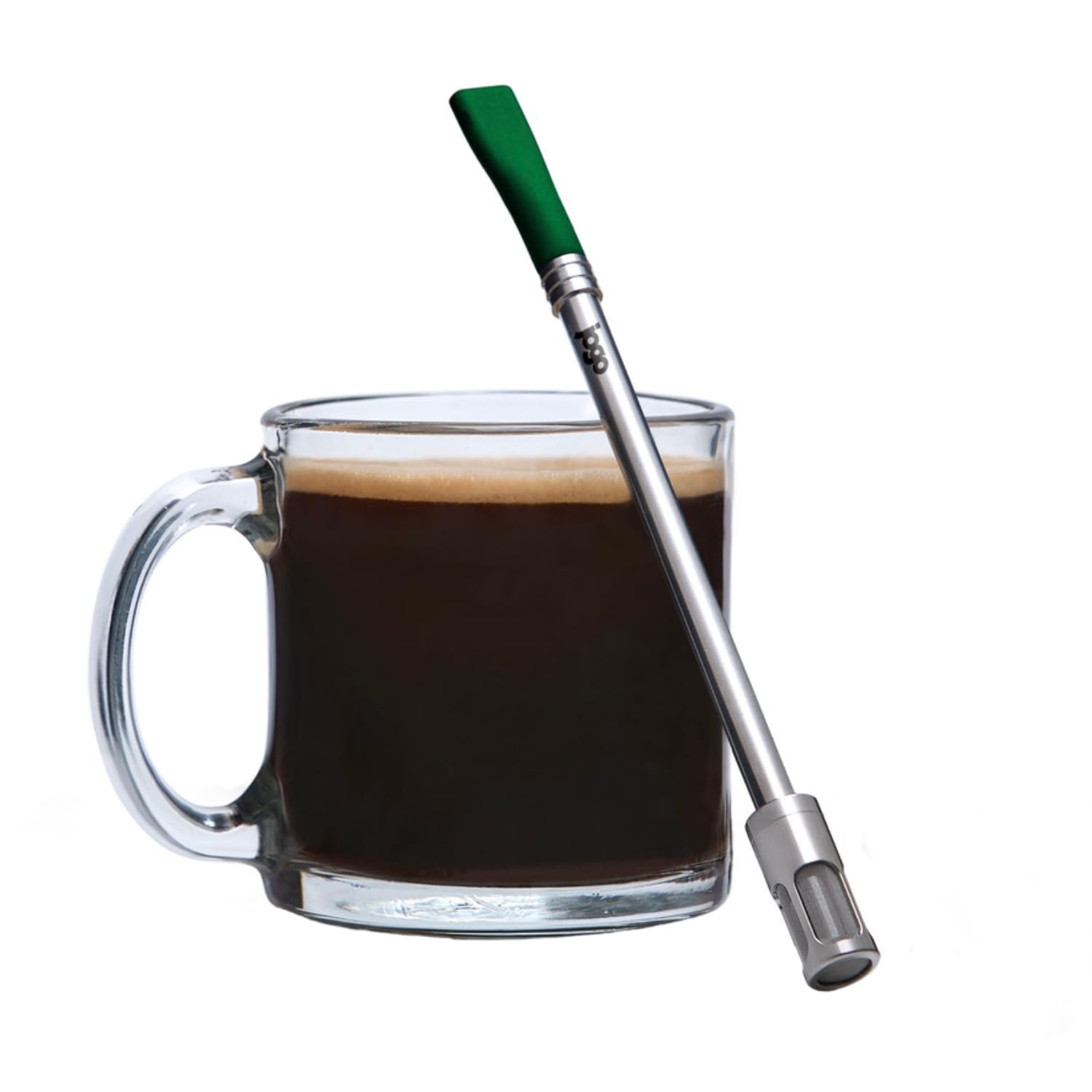 JoGo - Portable Coffee and Tea Brewing Straw - Reusable Coffee Maker Made of Stainless Steel with Single Serve Strainer - Filter Function for Hot and Cold Brew - Ideal for Coffee and Loose Leaf Teas