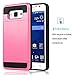 Galaxy Grand Prime Case, EC [Shockproof][Drop Protection] Hybrid Dual Layer Slim Wallet Case with Card Slot Holder Hard Shell Cover for Samsung Galaxy Grand Prime G530 (Hot Pink)