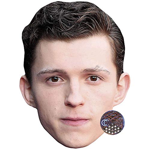 Tom Holland (Brown Hair) Celebrity Mask, Card Face and Fancy Dress Mask