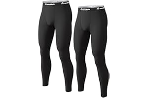 CL convallaria 2 or 3 or 4 Packs Long Johns Men Thermal Underwear Base Layer Fleece Lined Bottom for Cold Weather