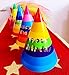 Rainbow Cone Party Hats for Kids & Adults - 12 Pack, 8 inch - Perfect for Birthday Parties & Classroom Decorations
