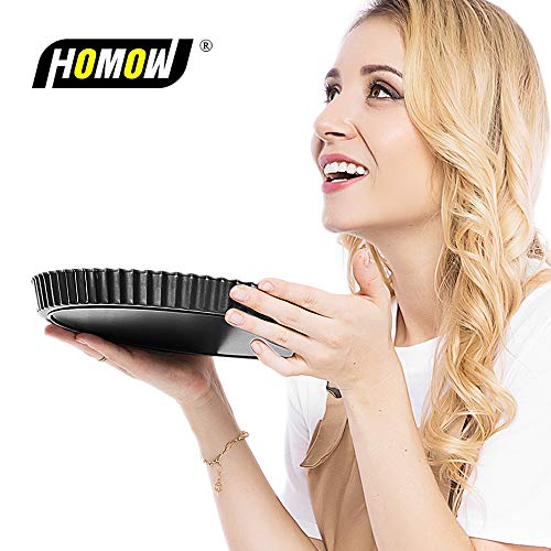 1 HOMOW+Nonstick+Removable+Bottom+Quiche