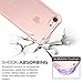 for iPhone 7 Case/iPhone 8 Case, MoKo Crystal Clear Shock Absorption Reinforced Corners TPU Bumper Cushion + Hybrid Rugged Transparent Panel Cover for Apple iPhone 7/8, Light Pink