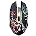 JC LETTON S1 USB Wired Gaming Mouse 2500DPI Gaming Mice with 4 Color LED Lights for PC Computer(Black)