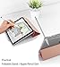 Poetic Lumos X Case Designed for iPad Air 3 (10.5 Inch, 2019), iPad Pro 10.5 Case, Smart Cover with Pencil Holder, Flexible Soft Clear TPU Back, Slim Fit Trifold Stand Folio Front, Rose Gold/Clear