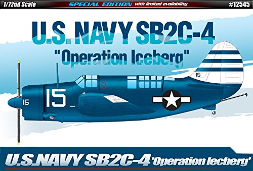 Academy Model Kit - U.s Navy Sb2c-4 Operation Iceberg Plane - 1:72 Scale - 12545
