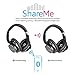 Bluetooth Over-Ear Headphones,Mixcder ShareMe 5 Hi-Fi Stereo Headsets with Built-in Mic, Foldable and Comfortable,Wireless and Wired modes for Cell Phones/PC/Smart TV