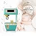 Powshop Mini Arcade Electronic Crane Claw Game Claw Grabber Balls Candy Machine Grabber Toy Creative Alarm Clock with Sounds, Coins and Balls for Children(Green)