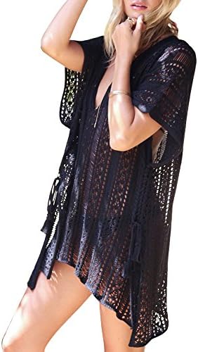Fension Women's Summer Wear Bathing Suit Cover Up Bikini Crochet Tunic Beach Dress
