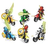 Baomabao 6 X Minifigures Ninjago Toys Ninja Zane KAI Lloyd Motorcycle Chariot Blocks Z017