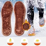 Thickened Wool Insoles Winter Thermal Imitation Cashmere Sheepskin Fur Shoes Pad Fleece Keep Warm Unisex - 36