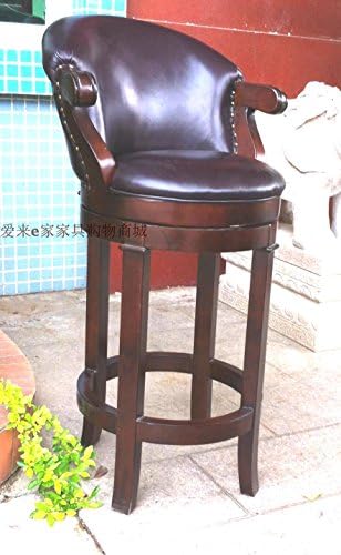 Special spot American bar chair counter rotating stool chairs genuine leather high