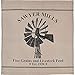 VHC Brands Sawyer Mill Charcoal Windmill Shower Curtain 72x72