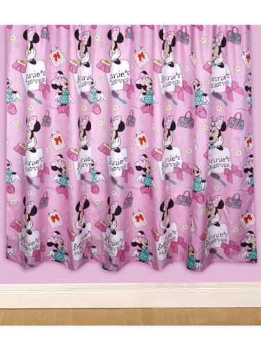 Minnie Mouse Makeover Curtains 72 Drop Blackout Curtain
