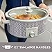 BLACK+DECKER SC3007D Slow Cooker, 7 Quart, Dial Control, Purple & Silver Leaf Pattern