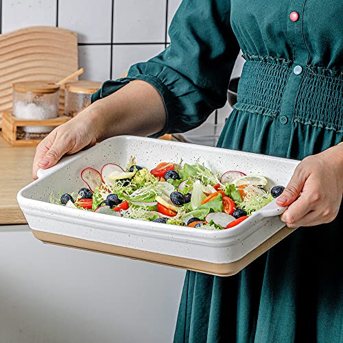 HVH Large Casserole Dish, 9x13 Baking Dish for Oven, Ceramic Lasagne